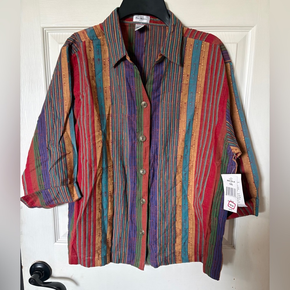 Jenny Buchanan Multicolored Button Down Shirt